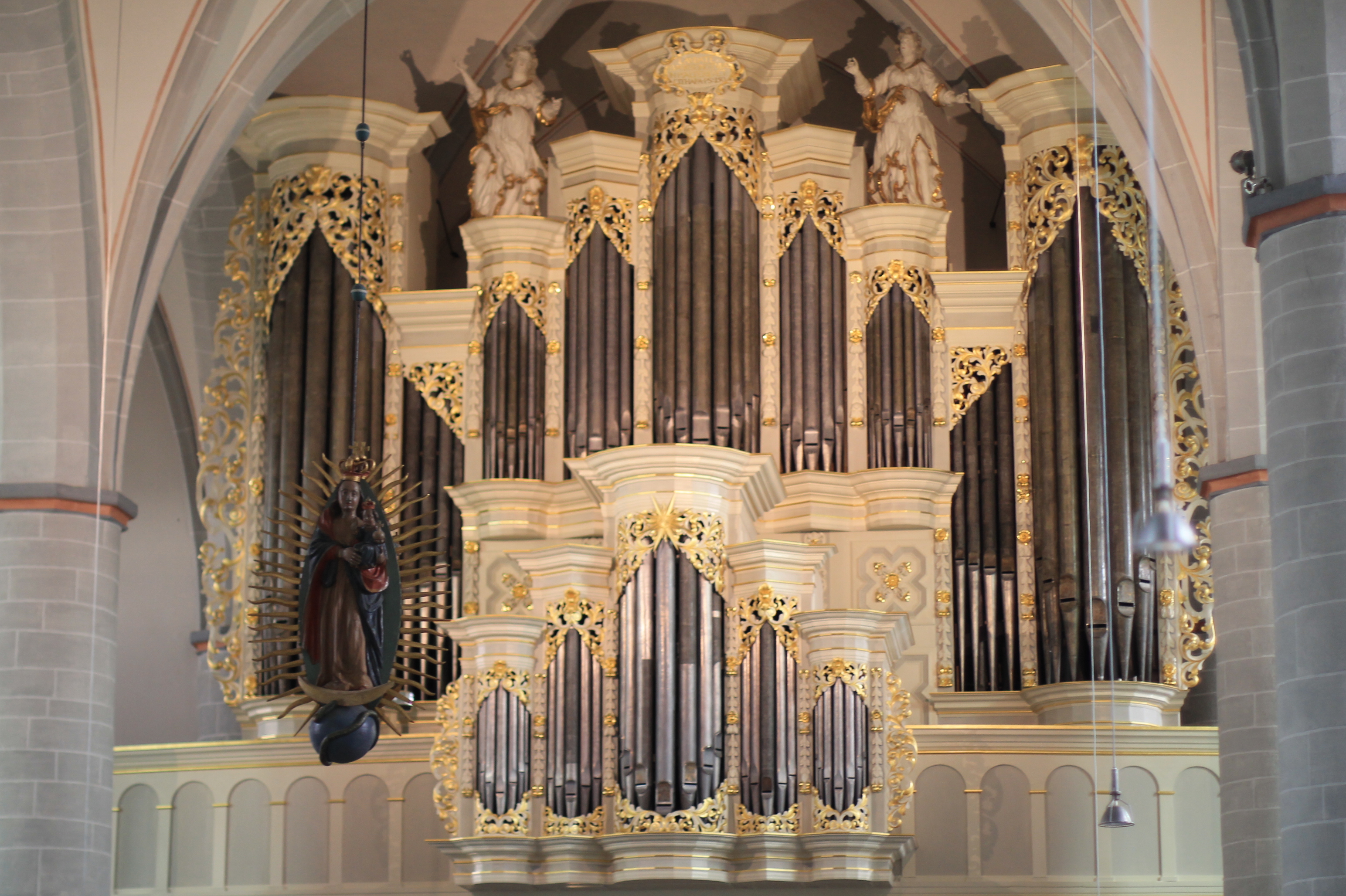 Historische Barocke Springladen-Orgel in der St. Johannes Baptist-Kirche Borgentreich