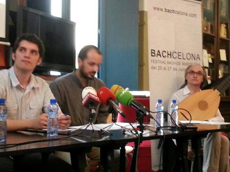Pressekonferenz BACHcelona 2014 Mit Andreas Martin (Laute)